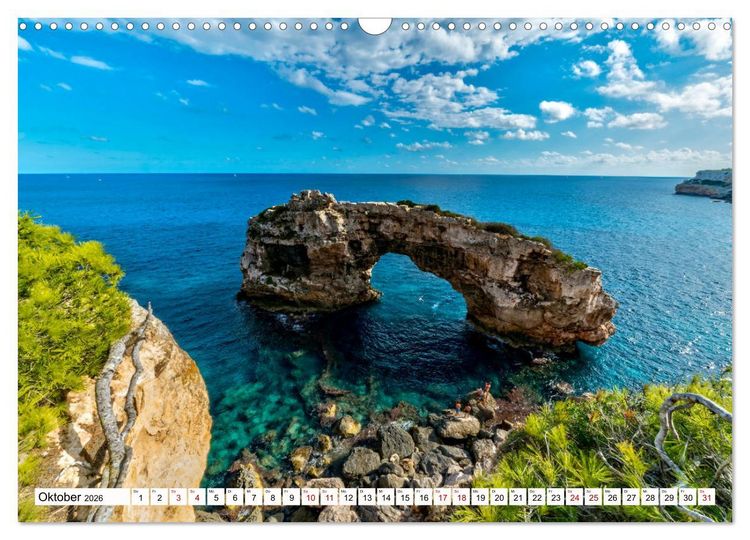 Produktbild: Mallorca - Sch&ouml;ne Impressionen der Insel (Wandkalender 2026 DIN A3 quer), CALVENDO Monatskalender