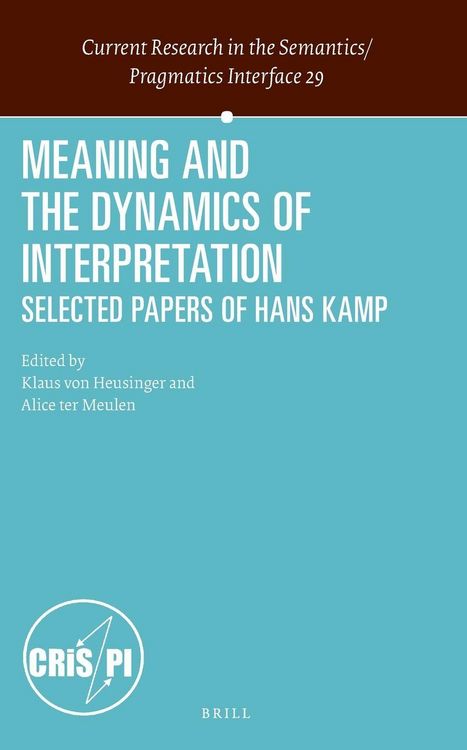 Produktbild: Meaning and the Dynamics of Interpretation