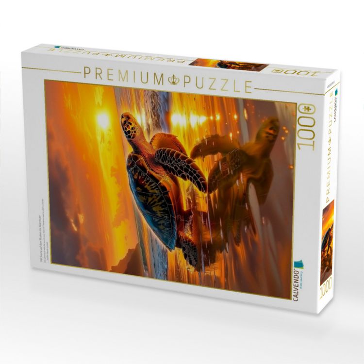 Produktbild: CALVENDO Puzzle Mit Sonne auf dem R&uuml;cken ins Abenteuer | 1000 Teile Lege-Gr&ouml;&szlig;e 64x48cm Foto-Puzzle f&uuml;r gl&uuml;ckliche Stunden