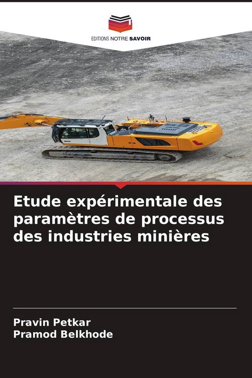 Produktbild: Etude exp&eacute;rimentale des param&egrave;tres de processus des industries mini&egrave;res