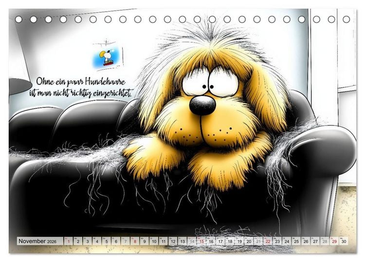 Produktbild: Hundespr&uuml;che (Tischkalender 2026 DIN A5 quer), CALVENDO Monatskalender