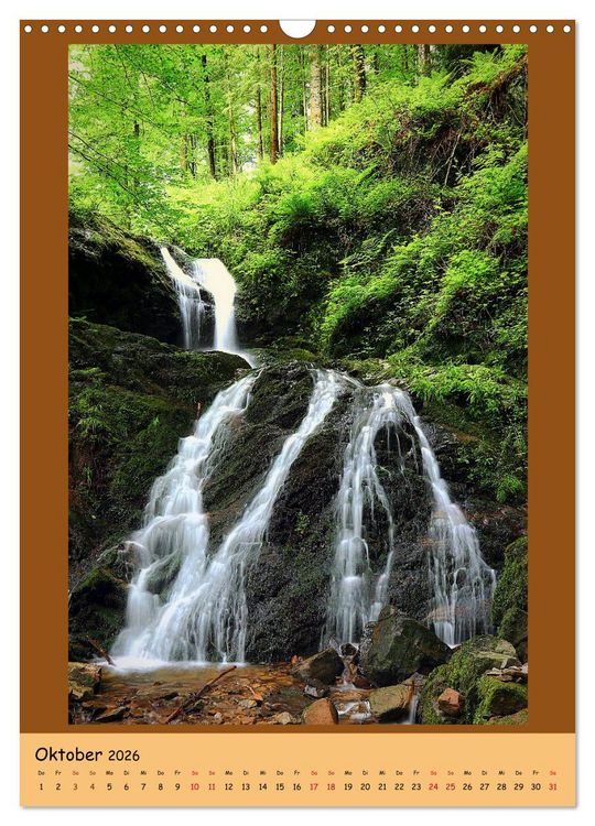 Produktbild: Schwarzwald Wasserf&auml;lle (Wandkalender 2026 DIN A3 hoch), CALVENDO Monatskalender