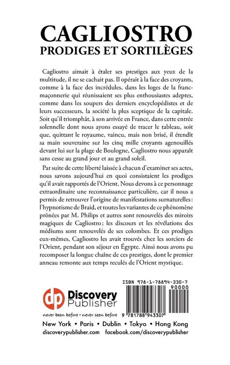 Produktbild: Cagliostro, Prodiges et Sortil&egrave;ges