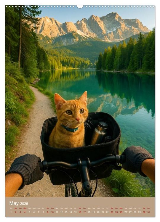 Produktbild: Cycling in Germany (Wall Calendar 2026 DIN A2 portrait), CALVENDO 12 Month Wall Calendar