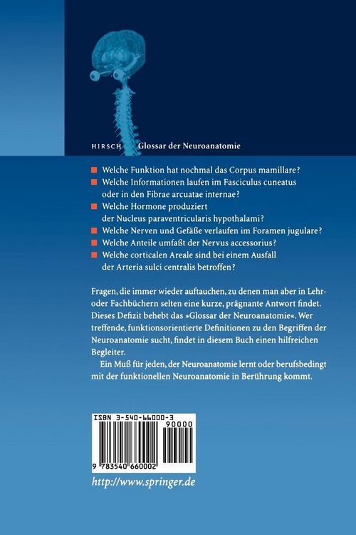 Produktbild: Glossar der Neuroanatomie