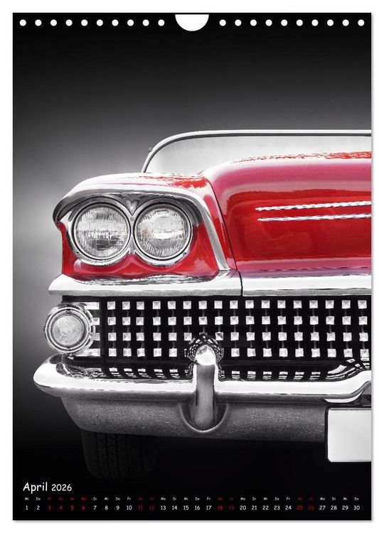 Produktbild: Amerikanische Autos 1950er bis 1980er Favoriten (Wandkalender 2026 DIN A4 hoch), CALVENDO Monatskalender