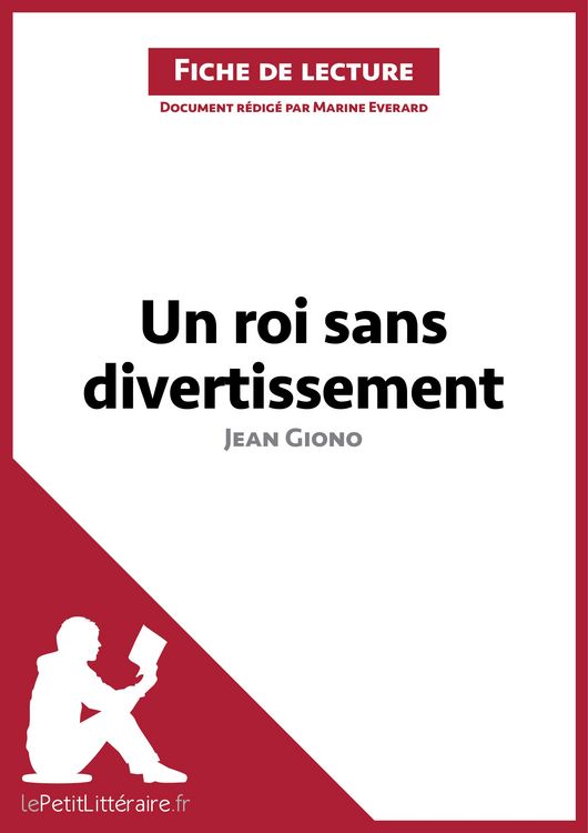 Produktbild: Un roi sans divertissement de Jean Giono (Fiche de lecture)