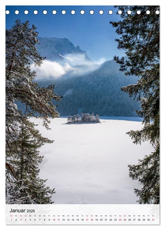 Produktbild: Garmisch-Partenkirchen und die faszinierende Bergwelt der Alpen (Tischkalender 2026 DIN A5 hoch), CALVENDO Monatskalender