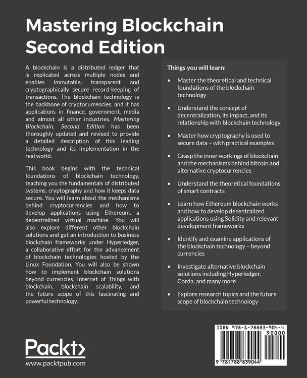 Produktbild: Mastering Blockchain - Second Edition