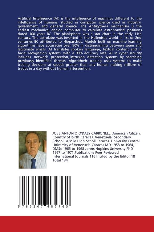 Produktbild: Artificial Intelligence, relation with the nervous system vertebrate