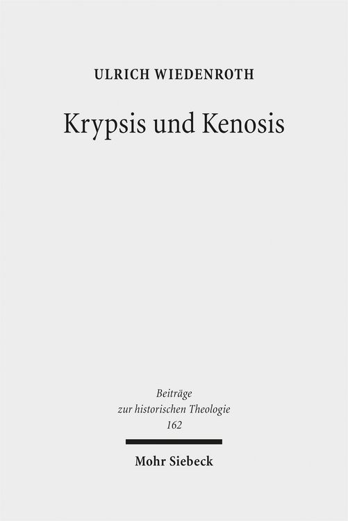 Produktbild: Krypsis und Kenosis