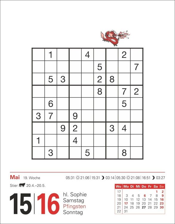 Produktbild: Sudoku Tagesabrei&szlig;kalender 2027 - Das Kult-R&auml;tsel aus Japan