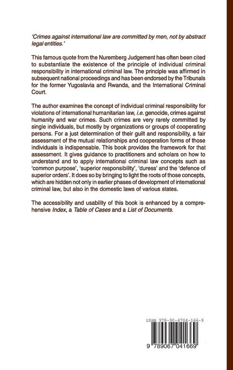 Produktbild: The Criminal Responsibility of Individuals for Violations of International Humanitarian Law