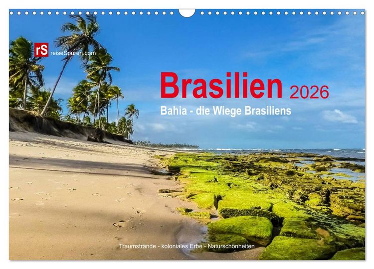 Produktbild: Brasilien 2026 Bahia - die Wiege Brasiliens (Wandkalender 2026 DIN A3 quer), CALVENDO Monatskalender