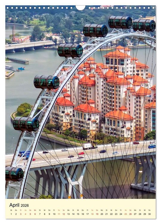Produktbild: Riesenrad - hoch hinaus (Wandkalender 2026 DIN A3 hoch), CALVENDO Monatskalender