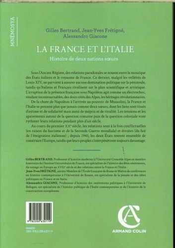 Produktbild: La France et l'Italie