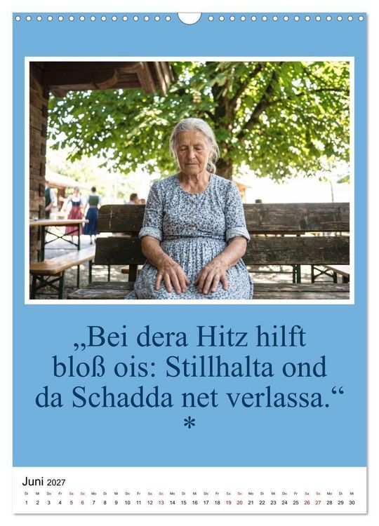 Produktbild: Schw&auml;bische Mundart - A Brezl ohne Salz isch wie a Dag ohne Bruddla (Wandkalender 2027 DIN A3 hoch), CALVENDO Monatskalender