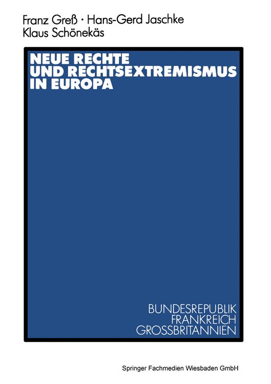 Produktbild: Neue Rechte und Rechtsextremismus in Europa