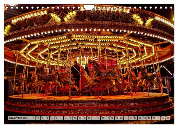 Produktbild: Karussell - Nostalgie (Wandkalender 2026 DIN A4 quer), CALVENDO Monatskalender
