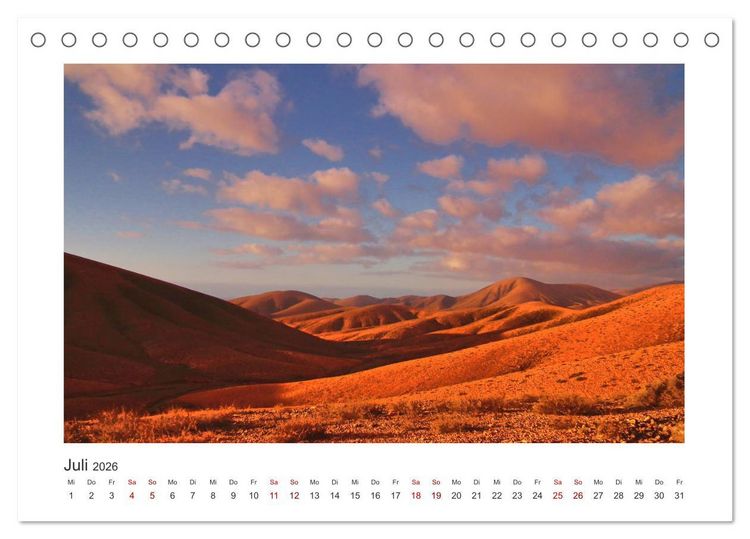 Produktbild: Fuerteventura - Bildsch&ouml;n (Tischkalender 2026 DIN A5 quer), CALVENDO Monatskalender
