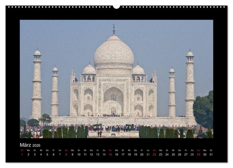 Produktbild: Taj Mahal (Wandkalender 2026 DIN A2 quer), CALVENDO Monatskalender