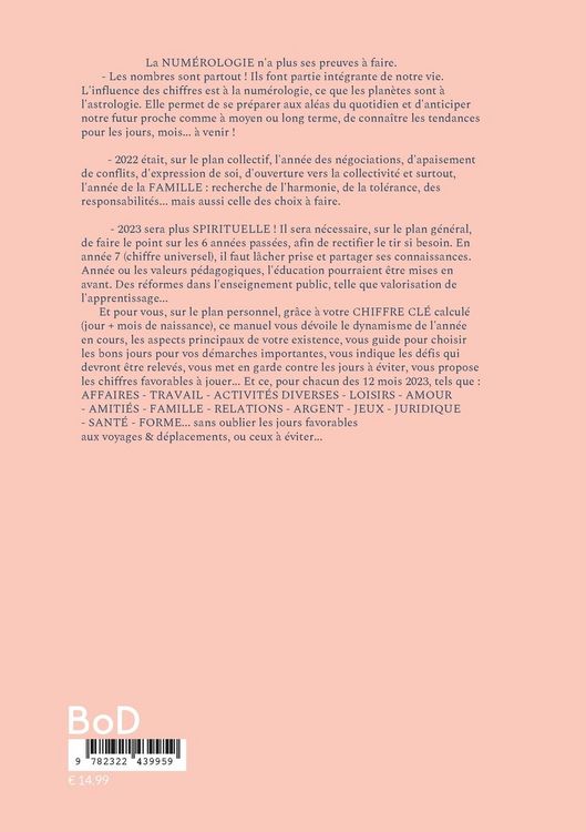 Produktbild: Num&eacute;rologie 2023... Votre chiffre CL&Eacute; r&eacute;v&egrave;le ce qui vous attend chaque mois !