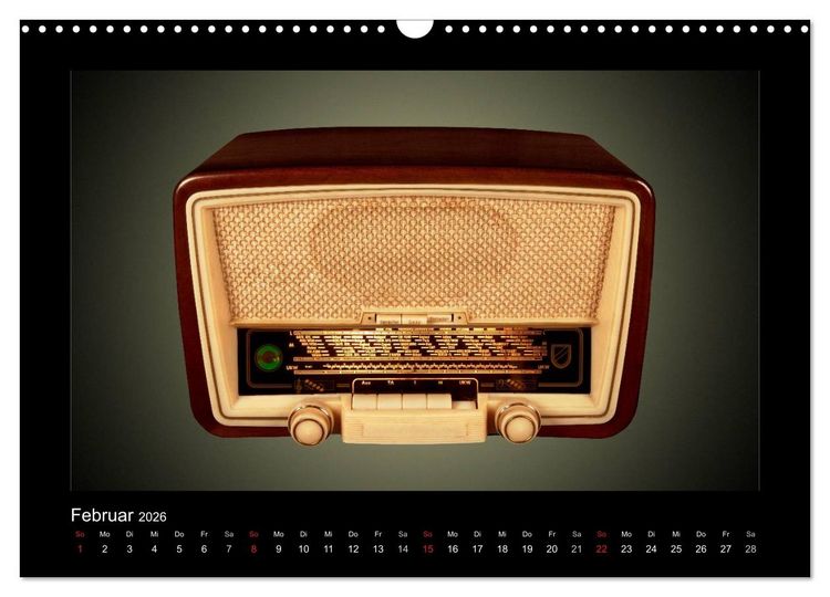 Produktbild: Dampfradios - Antike Radios mit Patina (Wandkalender 2026 DIN A3 quer), CALVENDO Monatskalender