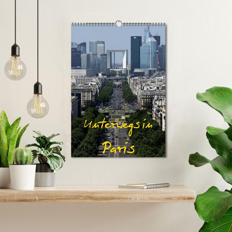 Produktbild: Unterwegs in Paris (Wandkalender 2026 DIN A3 hoch), CALVENDO Monatskalender