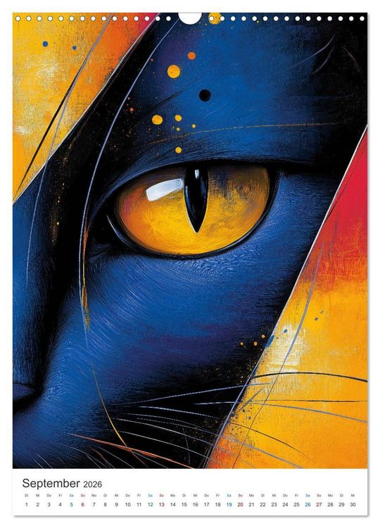 Produktbild: Kunterbunte Katzenbande (Wandkalender 2026 DIN A3 hoch), CALVENDO Monatskalender