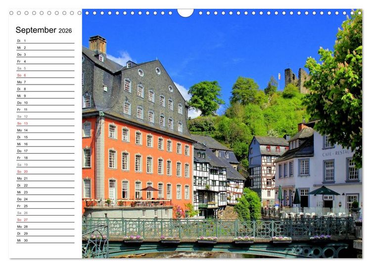 Produktbild: Die sch&ouml;nsten Orte der Eifel (Wandkalender 2026 DIN A3 quer), CALVENDO Monatskalender