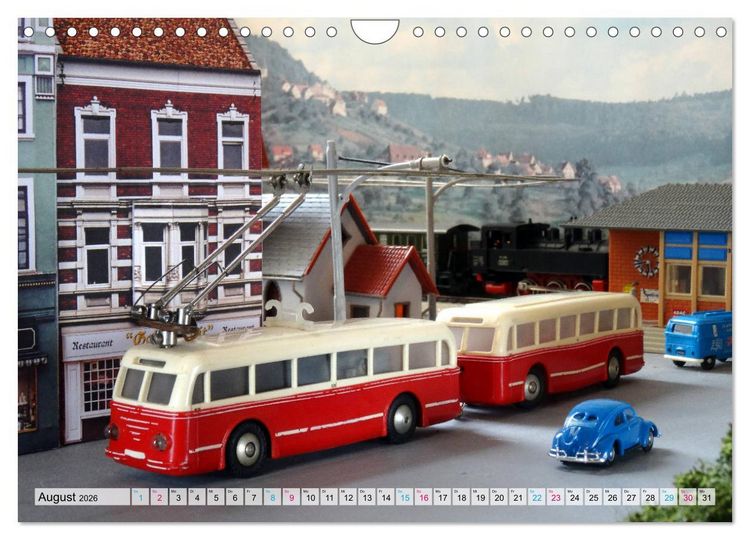 Produktbild: Trolley-Bus H0 (Wandkalender 2026 DIN A4 quer), CALVENDO Monatskalender