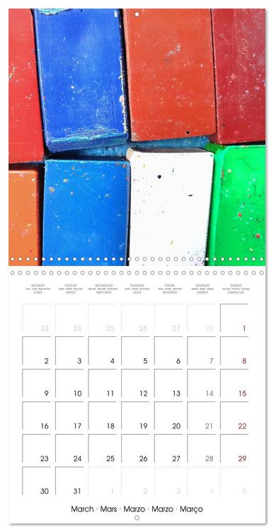 Produktbild: Painting makes you happy - Colourful art material in portrait (Wall Calendar 2026 12 &times; 12 Inch) CALVENDO 12 Month Wall Calendar