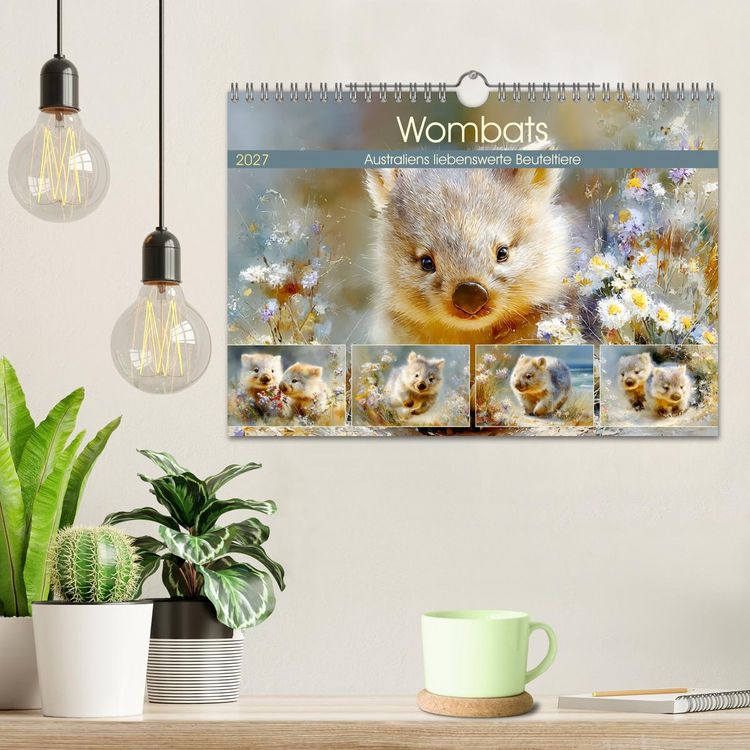 Produktbild: Wombats. Australiens liebenswerte Beuteltiere (Wandkalender 2027 DIN A4 quer), CALVENDO Monatskalender
