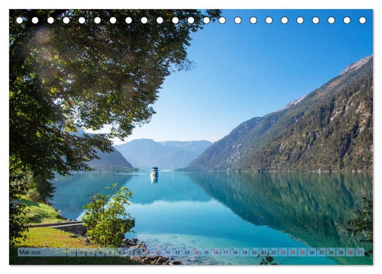 Produktbild: Achensee - im Herzen der Tiroler Alpen (Tischkalender 2026 DIN A5 quer), CALVENDO Monatskalender