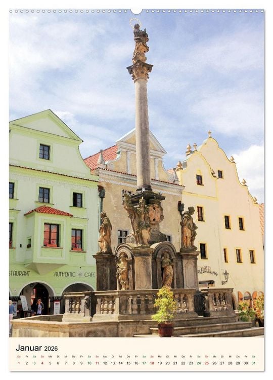 Produktbild: Krumau in Tschechien - Wundersch&ouml;nes Cesky Krumlov (hochwertiger Premium Wandkalender 2026 DIN A2 hoch), Kunstdruck in Hochglanz