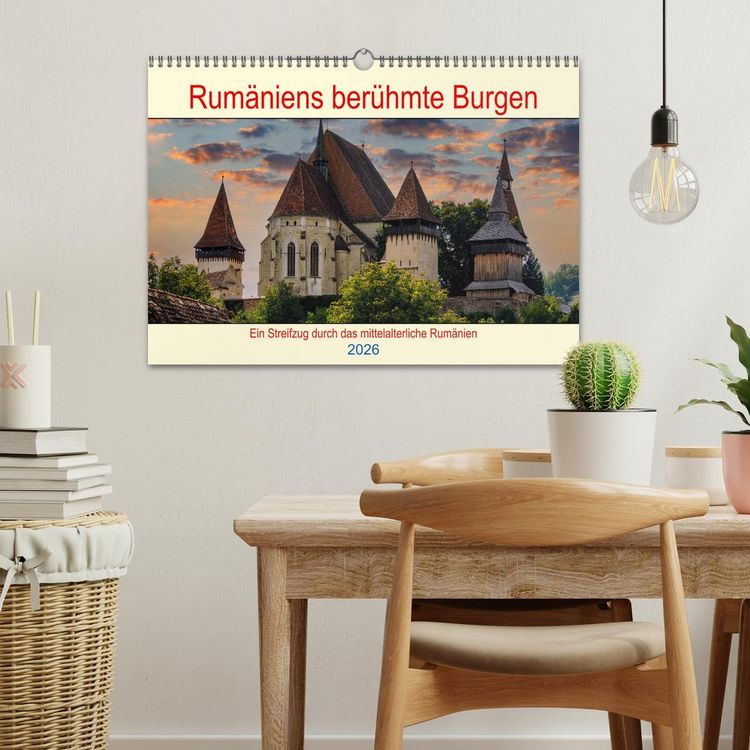 Produktbild: Rum&auml;niens ber&uuml;hmte Burgen (Wandkalender 2026 DIN A3 quer), CALVENDO Monatskalender