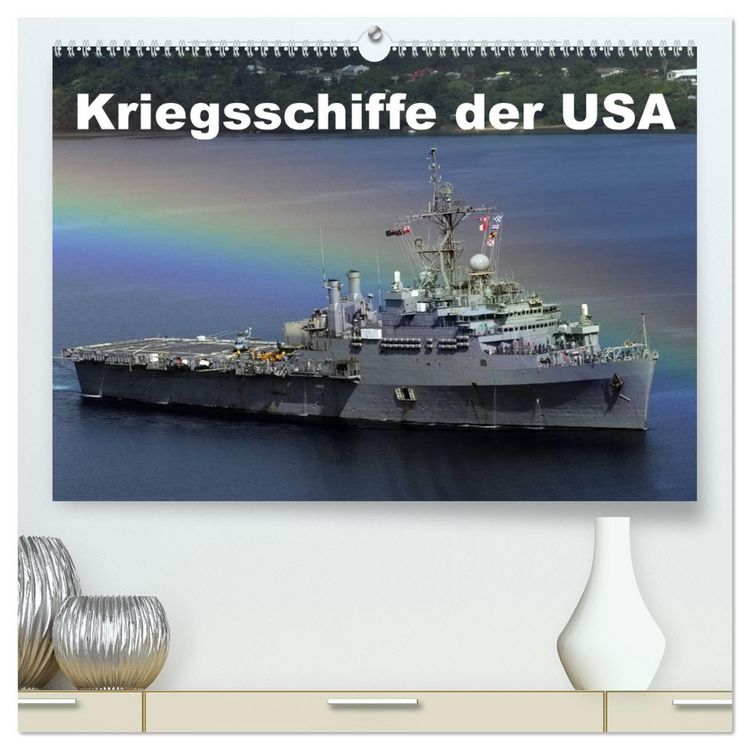 Produktbild: Kriegsschiffe der USA (hochwertiger Premium Wandkalender 2026 DIN A2 quer), Kunstdruck in Hochglanz