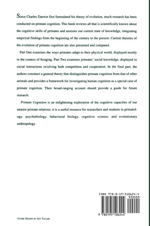 Produktbild: Primate Cognition