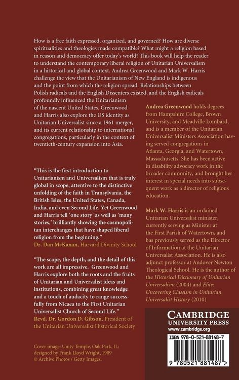 Produktbild: An Introduction to the Unitarian and Universalist Traditions