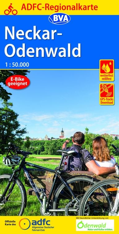 Bild vom Artikel ADFC-Regionalkarte Neckar-Odenwald, 1:50.000, reiß- und wetterfest, GPS-Tracks Download vom Autor Allgemeiner Deutscher Fahrrad-Club e.V. (ADFC)