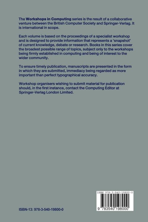 Produktbild: Persistent Object Systems