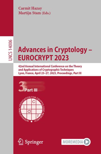 Produktbild: Advances in Cryptology &ndash; EUROCRYPT 2023