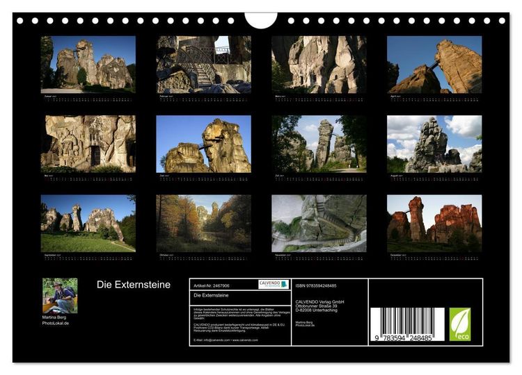 Produktbild: Die Externsteine (Wandkalender 2027 DIN A4 quer), CALVENDO Monatskalender