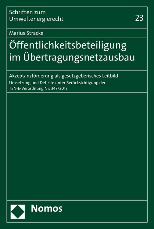 Produktbild: &Ouml;ffentlichkeitsbeteiligung im &Uuml;bertragungsnetzausbau
