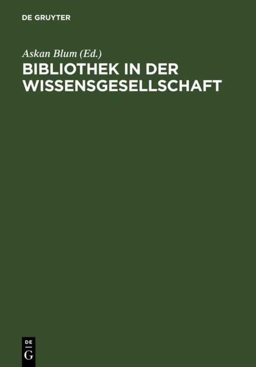 Produktbild: Bibliothek in der Wissensgesellschaft