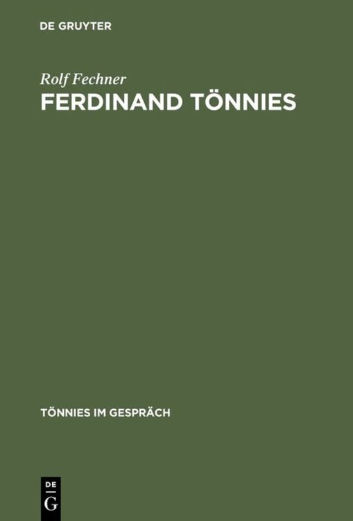 Produktbild: Ferdinand T&ouml;nnies
