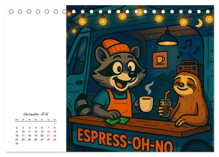 Produktbild: Pfoten, Pelz & Power-Jobs (Tischkalender 2026 DIN A5 quer), CALVENDO Monatskalender