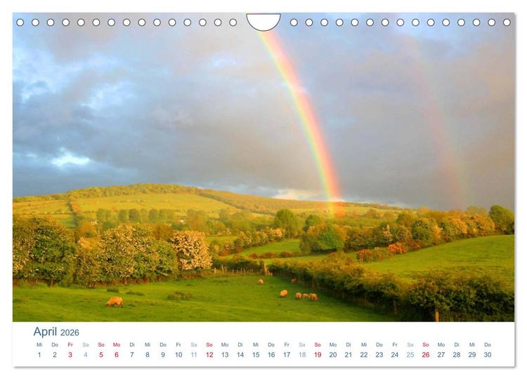 Produktbild: Irland 2026. Impressionen zwischen gr&uuml;nen H&uuml;geln und blauen K&uuml;sten (Wandkalender 2026 DIN A4 quer), CALVENDO Monatskalender