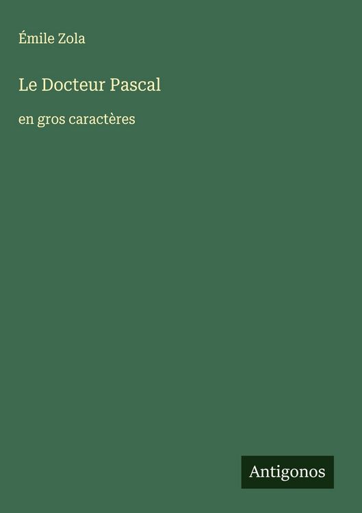 Produktbild: Le Docteur Pascal