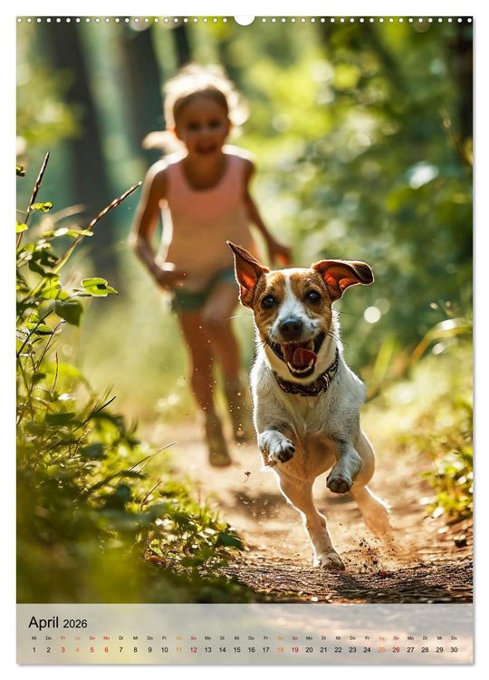 Produktbild: Jack Russel Terrier - furchtlos und viel Selbstvertrauen (Wandkalender 2026 DIN A2 hoch), CALVENDO Monatskalender